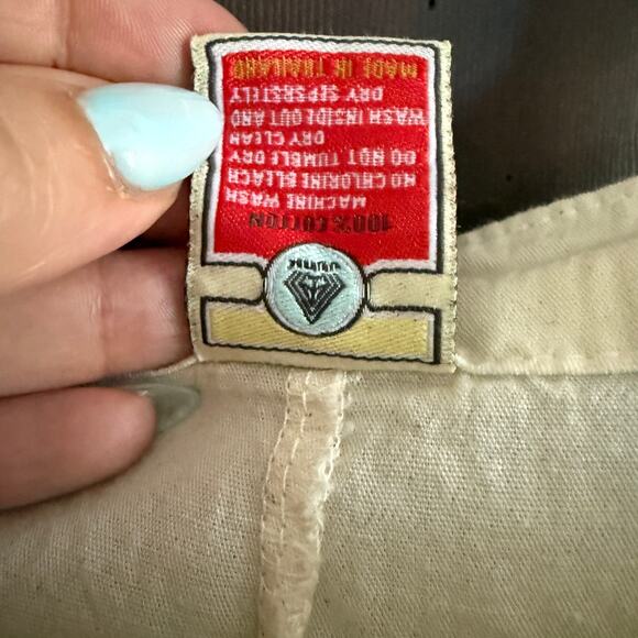 JUNK Vintage Sack | Flour Sack Wide Leg Crop Overalls Lemonade | Extra Large - Picture 6 of 10